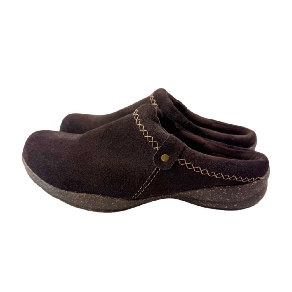 Clark’s Brown Suede Slip-On Clogs - Women’s‎ Size 6.5